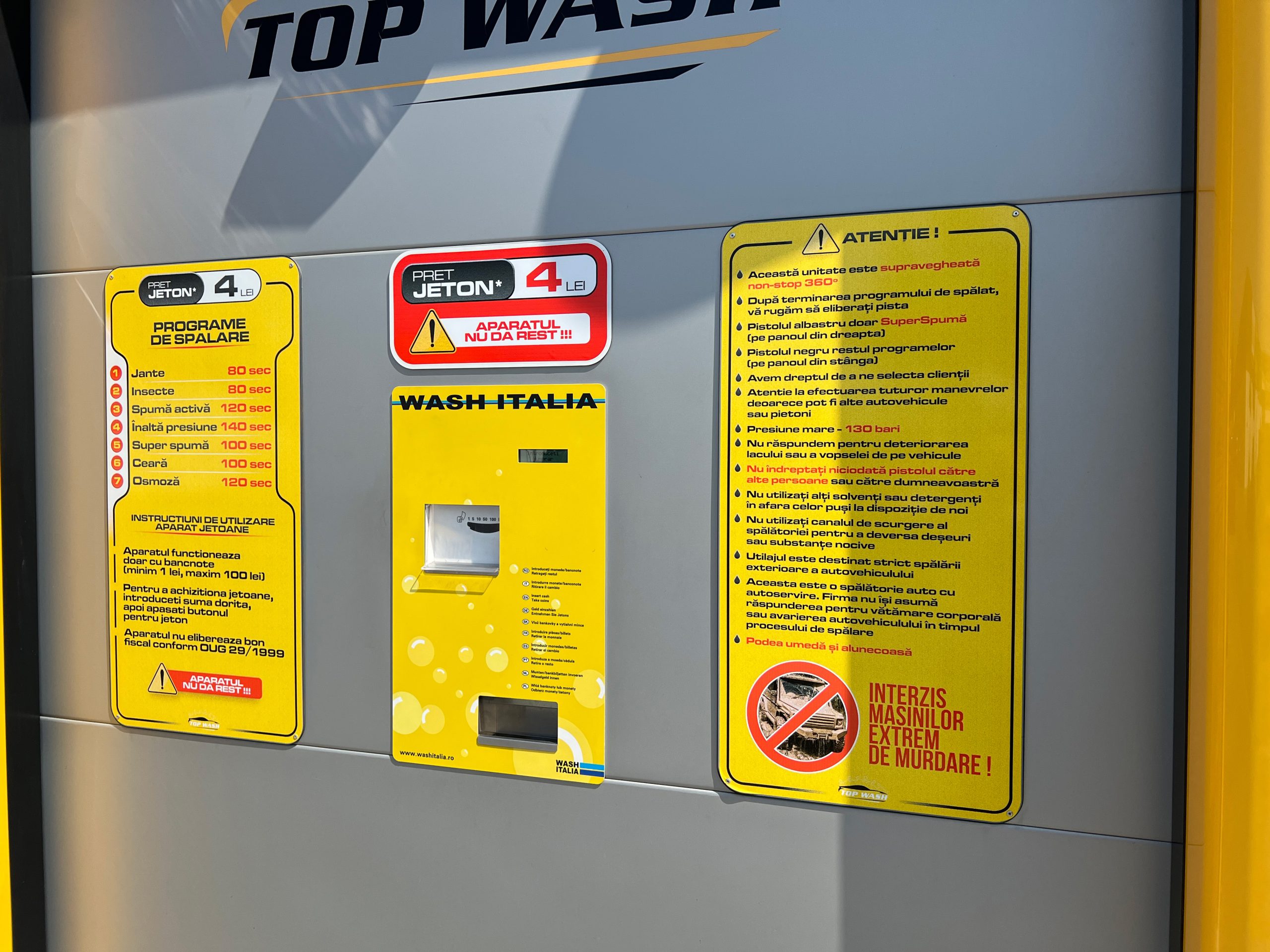 preturi si programe de spalare top wash slabozia